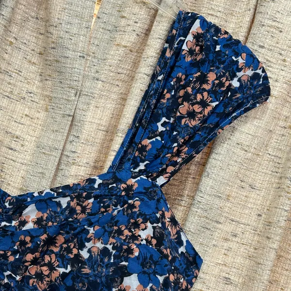 Free People Linen Blend Pattern Play Mini Dress - Image 2
