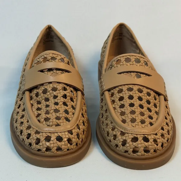 On 34th Size-5.5M Women's Blaiya Tan Loafers Flats Shoes‎ Woven - Image 7