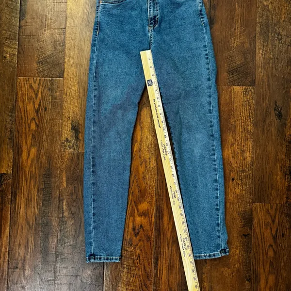 COTTON:ON high cropped skinny blue denim jeans, size 4 - Image 8