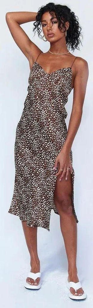 Princess Polly ALLOU MIDI DRESS BROWN 🐆 - Image 2