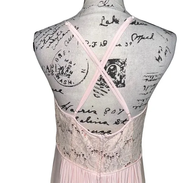 DB‎ Studio light peachy pink long formal dress New 12 - Image 3
