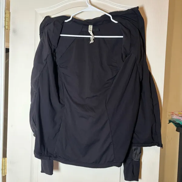 Lululemon Athletica Full Zip Hooded Goal Crusher Running Jacket Size 6 Black. - Image 5