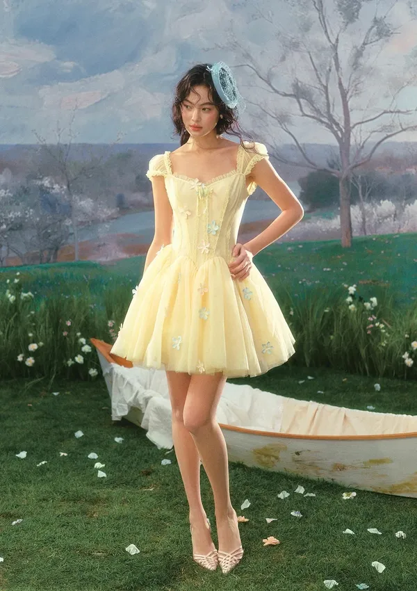 NEW LaceMade Flower Archer Corset Dress Size XS - Image 2