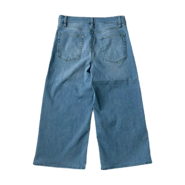 Frame Le Slim Palazzo Wide Leg Cropped Jeans Honeymoon Light Blue LSP814 Size 31 - Image 4