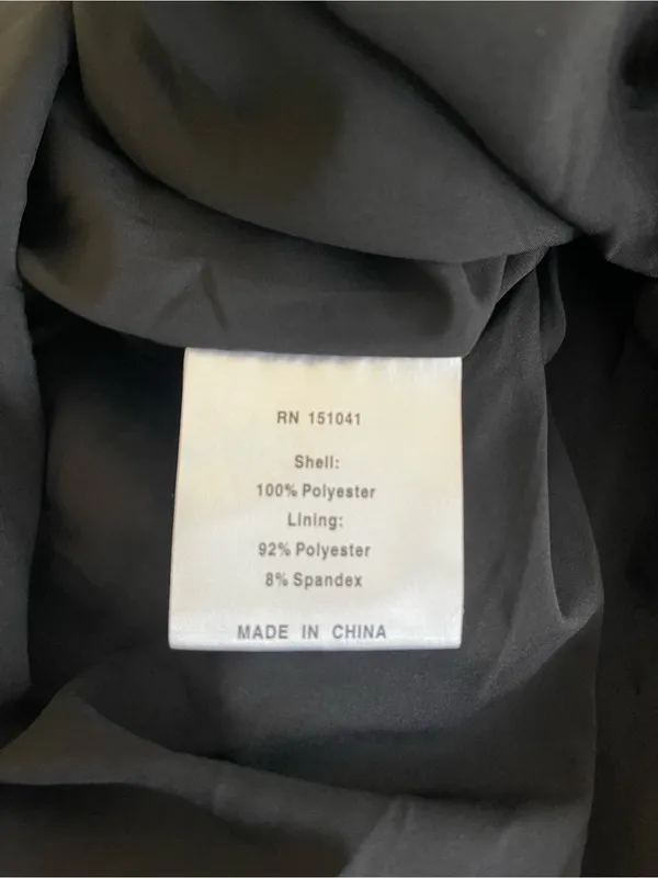 NWT o.p.t Few Moda black satin maxi gown size 10 criss cross twist - Image 9