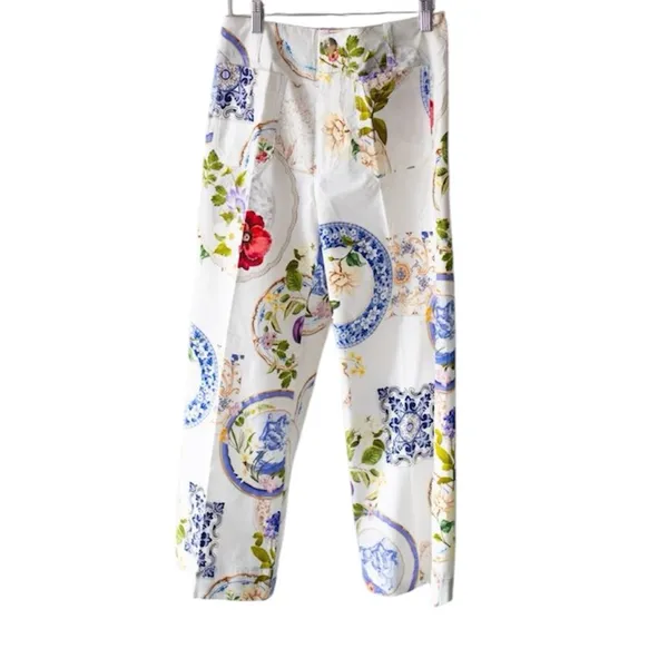 NWT Anthropologie The Colette Cropped Wide-Leg Pants Magic Fabric Edition sz 26 - Image 6