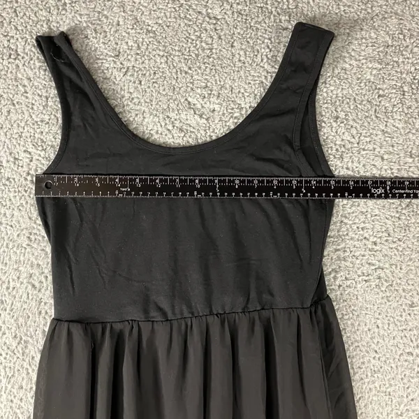 Black Maxi Dress Women 8 EU‎ 40 Sleeveless Empire Waist Boho Witchy Whimisgoth - Image 3