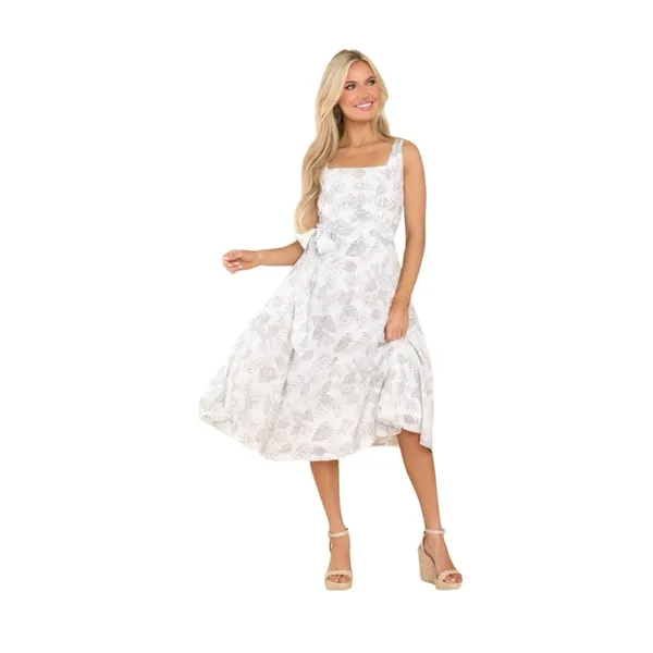 Anthropologie Aakaa NWT Floral Midi Dress Large Fit & Flare Garden Party - Image 3