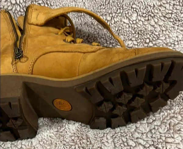 Timberland Kori Park Womens 9 Wheat Nubuck Suede Leather 6in Lace Up Heel Boot - Image 15