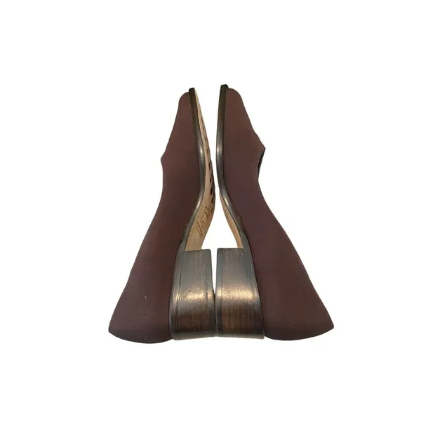 Stewart Weitzman Women's Brown Chunky Block ‎ Heal Flats Square Toe Size 8N - Image 4
