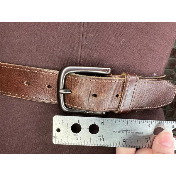 Columbia leather belt brown size 36 - Image 3