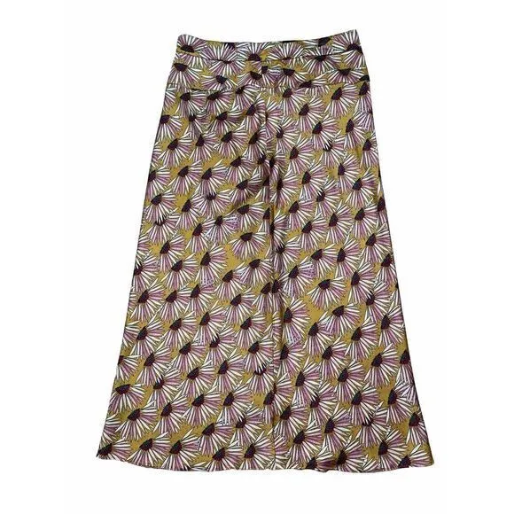 Free People Normani‎ Printed Bias Skirt Marigold Floral Size 12 - Image 3
