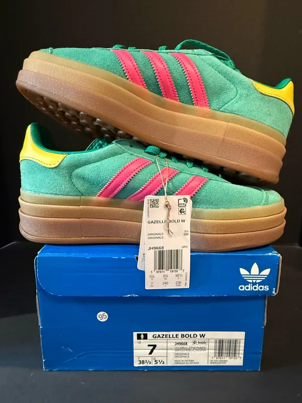 Women’s Adidas Gazelle Bold watermelon size 7W - Image 2
