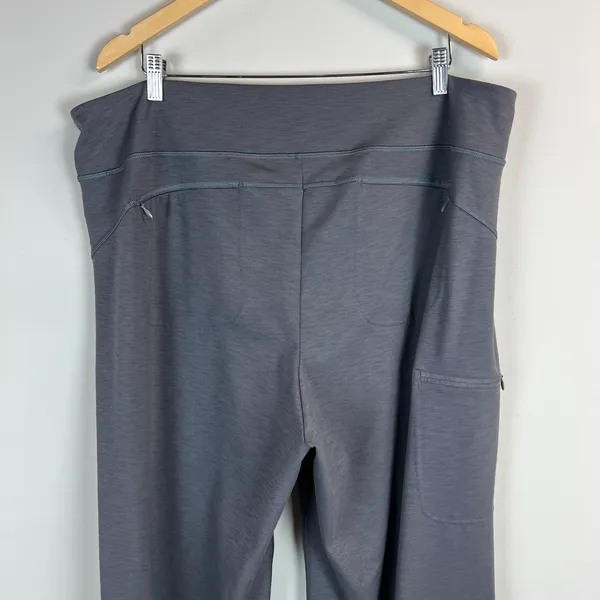 Duluth Trading NoGA‎ Classic Relaxed Leg Pants XXL x 31 Bootcut Gray Athleisure - Image 6