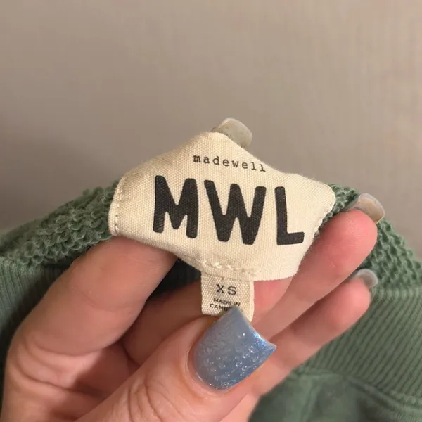 ✨Madewell MWL Airyterry Stitched-Pocket Hthr Versailles Green Sz XS Sweatshorts✨ - Image 7