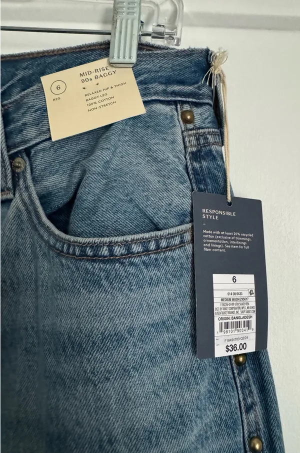 Universal Threads Jeans Mid-Rise 90s Baggy - Image 5