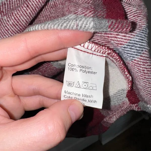 Amazon Maroon Plaid Shacket - Image 4