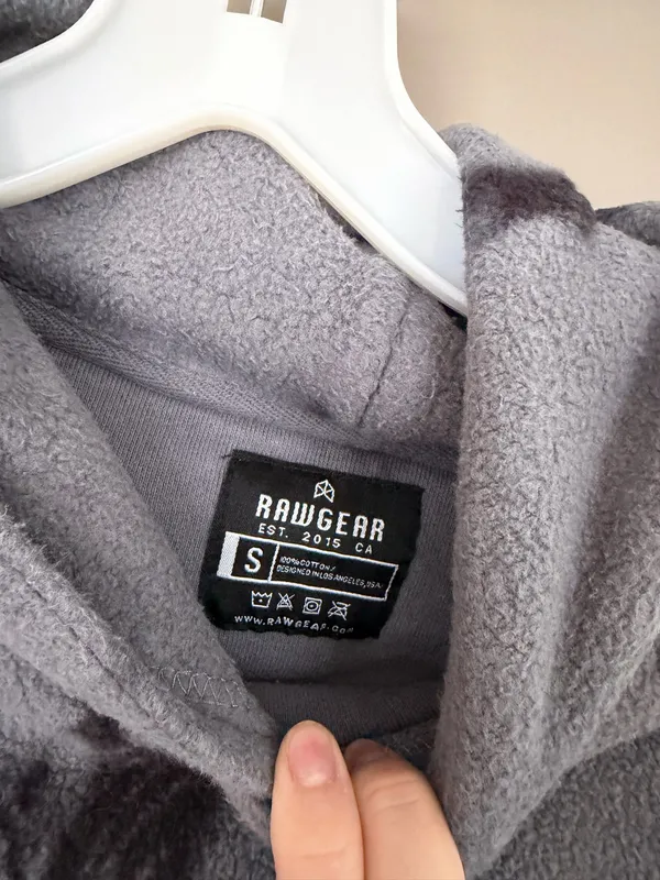 Raw gear hoodie Gray - Image 2