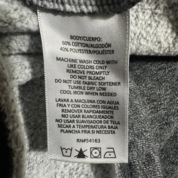 Calvin Klein Sweatshirt Womens XL Gray Logo Pullover Relaxed‎ Cropped Crewneck - Image 6