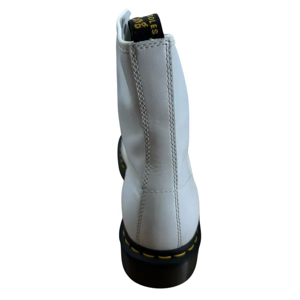 Dr. Martens 1460 Smooth Leather Lace Up Boots Women's Size 11‎ White NWB Combat - Image 4