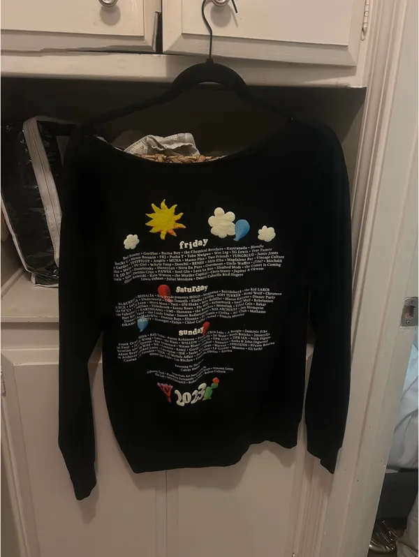2023 Coachella Sweatshirt Black - Image 2