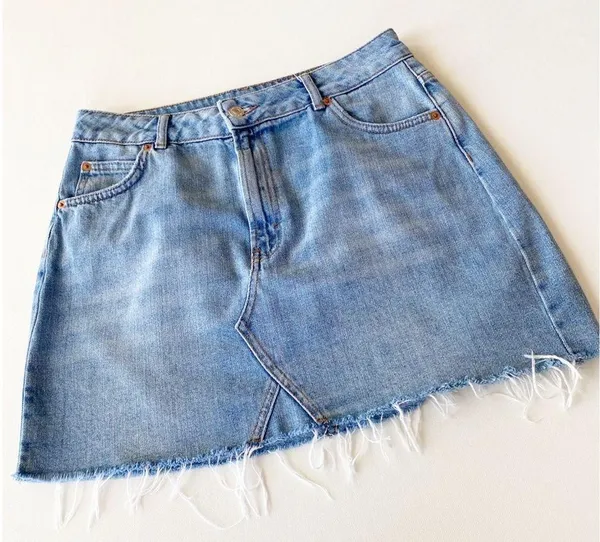 Topshop MOTO Denim Mini Skirt - Image 3