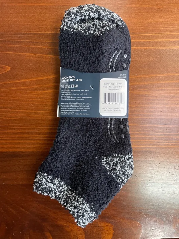 New Dr. Scholl's 2 Pair Black Low Cut Soothing Spa Socks Size 4-10 - Image 3