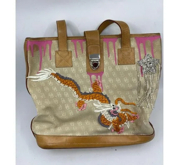 DOONEY & BOURKE Shoulder Tote Bag Customized Tan - Image 3