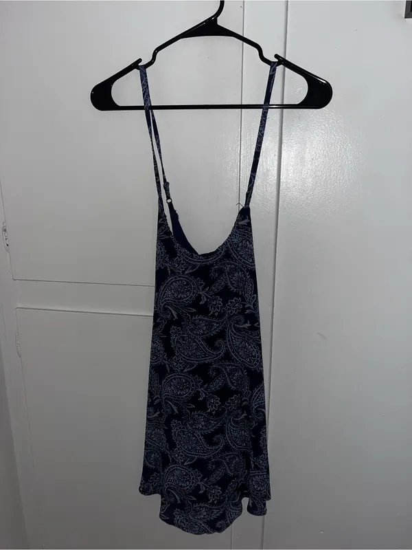 Abercrombie & Fitch Navy Paisley Slip Dress - Image 2