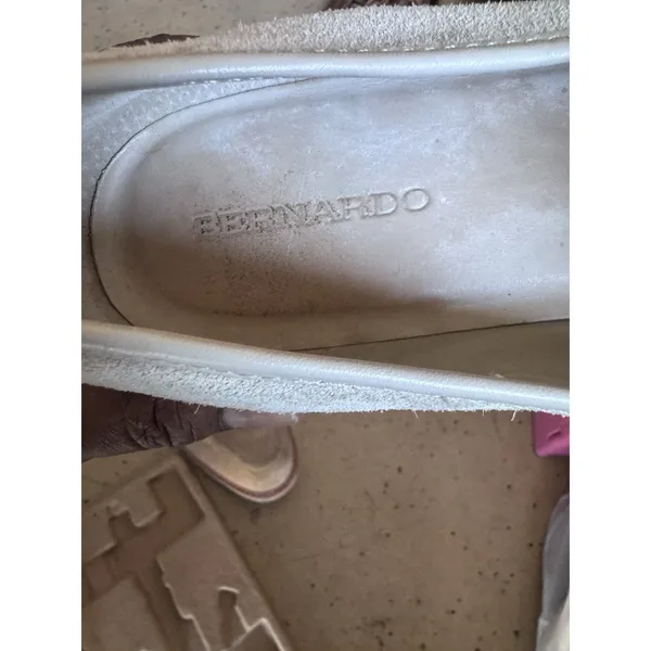 Bernardo Women's Selma Slip-On Leather Loafers Clay Split Suede Sz 10M - Image 5