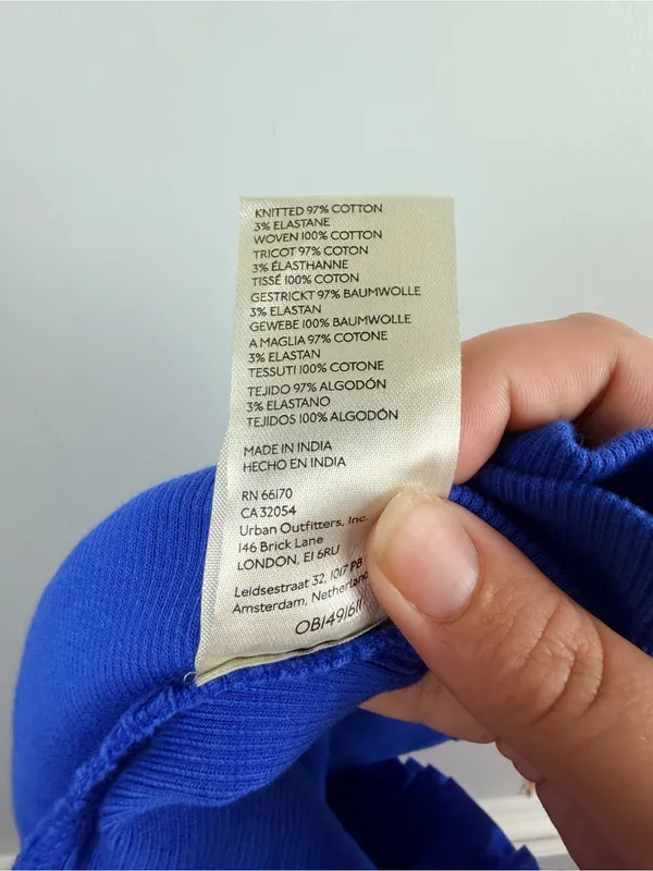 MAEVE by ANTHROPOLOGIE Poplin Ruffle‎ Tube Top in Blue Size Small - Image 8
