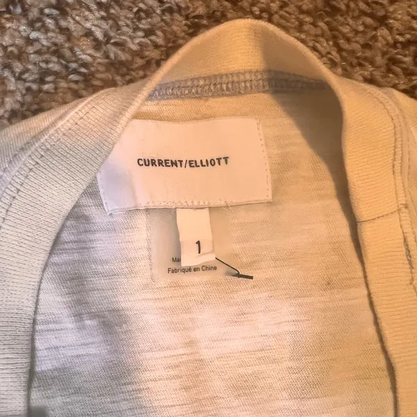 Current/Elliott Striped Top Long Sleeve‎ Casual Tee Shirt Size 1 - Image 2