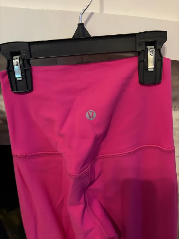 Lulu lemon align high rise pant 28” sonic pink size 0 - Image 2