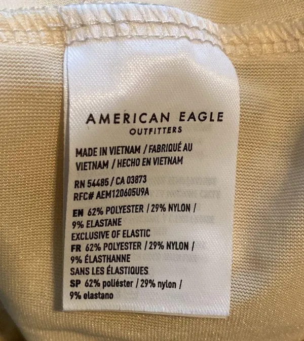 American Eagle NWT XS Cream Velvety Soft Baby Doll Spaghetti Strap Top - Image 7