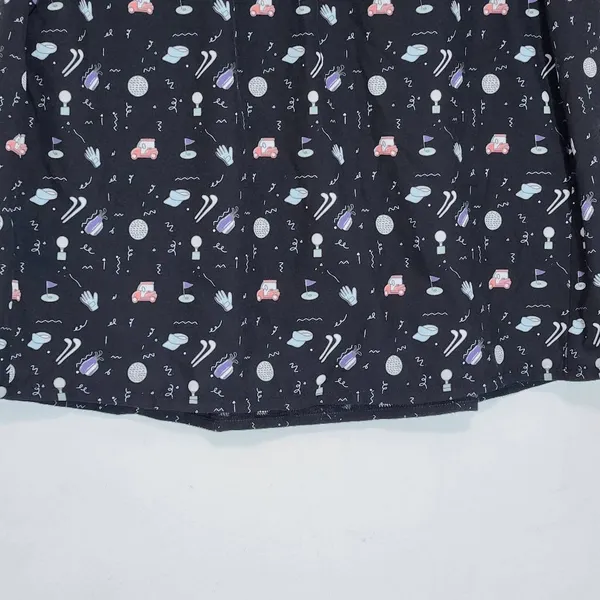 Kyodan Black Golf Skirt Size Medium Golf Print Skirt - Image 3
