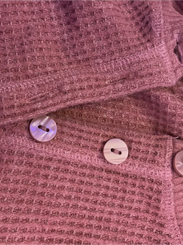 Old Navy Long Sleeve Ribbed Button Tee - Image 2