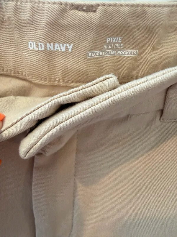 Old Navy Tan High Rise Pixie Pants Size 8 - Image 2