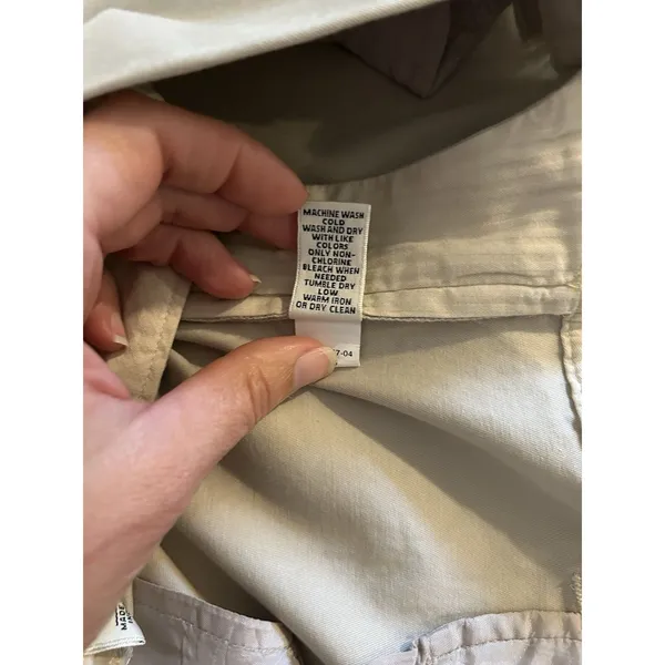 Banana Republic Martin Fit Crop Wide Leg Khaki Pant 8, Classic Career Coastal - Image 8