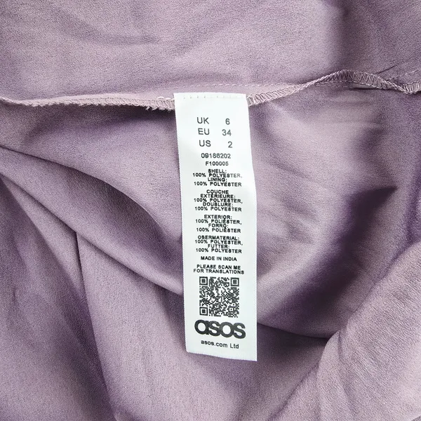 ASOS NWT Lavender Maxi Dress Pleated V Neck Sleeveless Tie‎ Waist Size 2 - Image 5