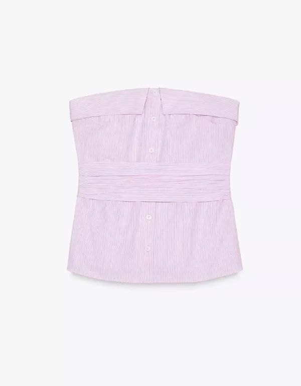 Strapless Striped ZARA Top - Image 2