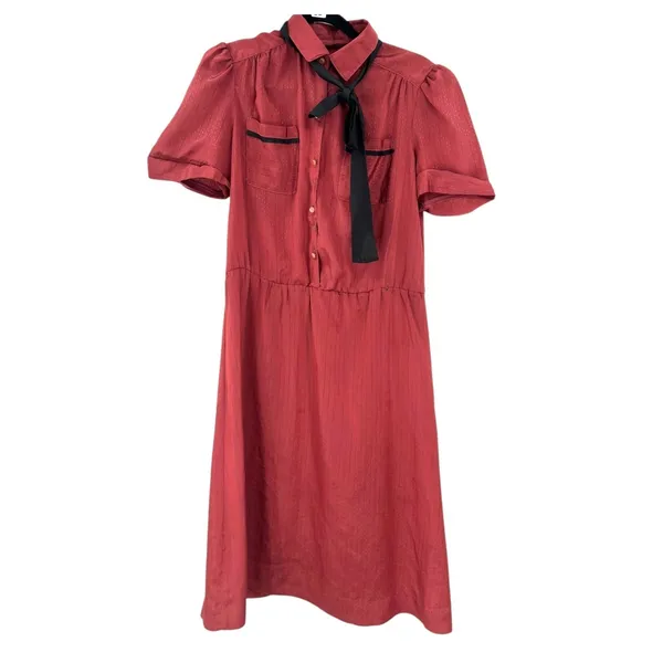Vintage 60's Mod Contempo of California Shirt Dress Midi Western Chic Rockabilly - Image 2