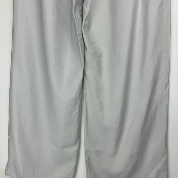 NWOT Zara High Rise Trouser Pants Sz Small Grey Wide Leg - Image 13