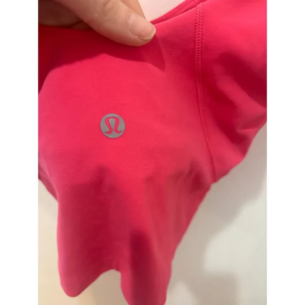 Lululemon Align Tank Top Pink‎ Nulu Cropped Yoga Bra Size 2 - Image 3