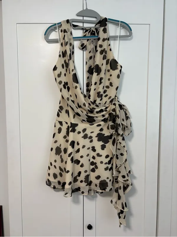 Abercrombie and Fitch Draped Halter Mini Dress - Image 2