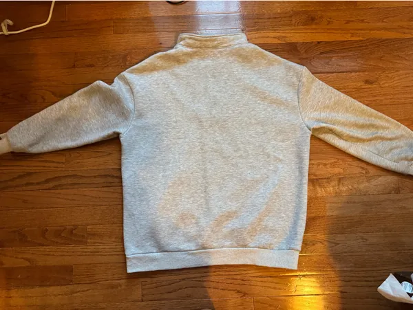 Amazon Oversized Grey Quarter Zip - Image 2