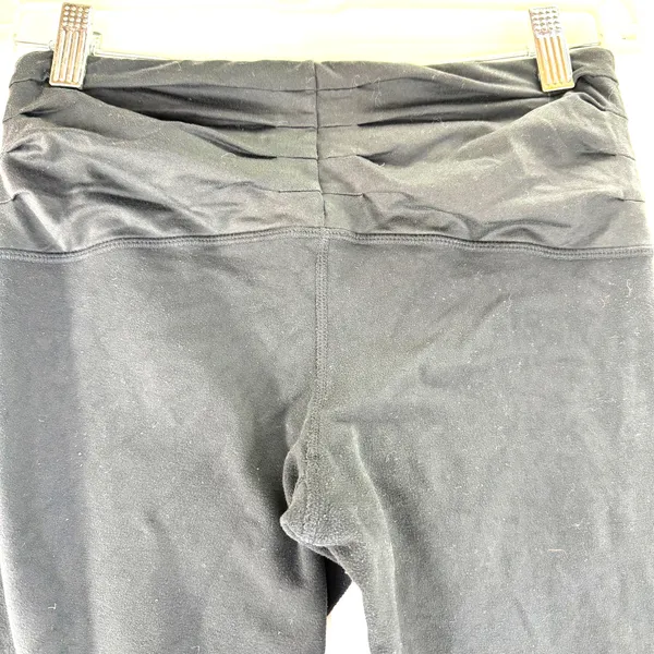 Lululemon Black Venus Ruched Cropped Leggings Size 6 - Image 6