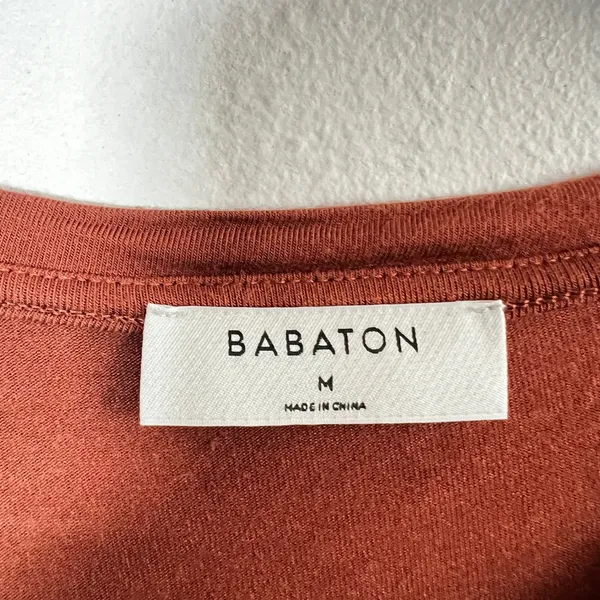 Aritzia Babaton Long Sleeve‎ Top Brown Medium Fitted Soft Casual Retro - Image 3