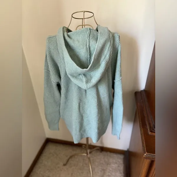 Aerie Waffle Knit Pullover Hoodie X-Small - Image 5