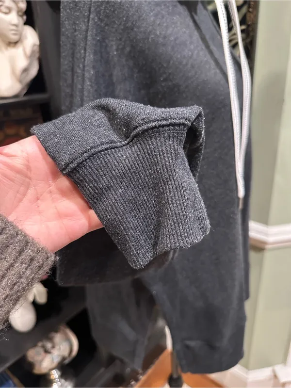 Aerie Oversized Longline Hoodie with Striped Drawstrings – Size M - Image 6