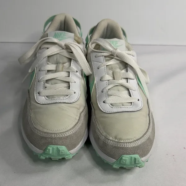Nike Women's Sneakers in Mint Green and White - Image 2